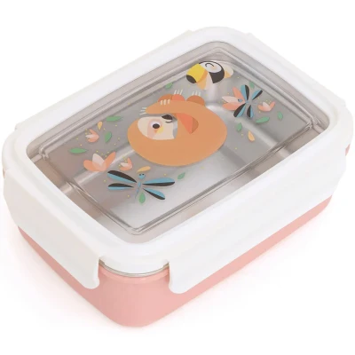 Afbeelding van Petit monkey rvs broodtrommel bento luiaard