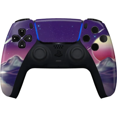 Afbeelding van Clever Gaming PS5 Draadloze Dualsense Controller Retro Galaxy Custom