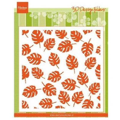 Afbeelding van Marianne D Embossing folder Tropische bladeren DF3449 141x141mm (07 18)