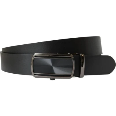 Afbeelding van Fana Belts Leren Riem Kliksysteem Kostuum Nette Riemen Taillemaat 105