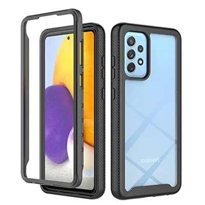 Afbeelding van XINNI Hoesje voor de Samsung Galaxy A52S (A52 4G 5G) 360 schokbestendig volledig beschermhoesje. met ingebouwde schermbeschermer en robuuste bumper buiten zwart
