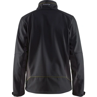 Afbeelding van Blaklader Softshell Jack 4950 2516 Mannen Zwart/Geel XS
