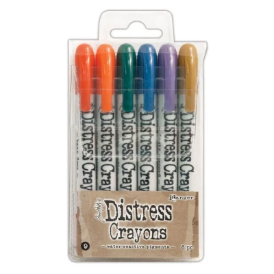 Afbeelding van Ranger Tim Holtz Distress Crayons Set 9 (6pcs) (TDBK51794)