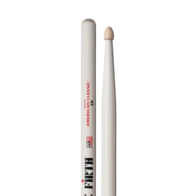 Afbeelding van Vic Firth 5BW American Classic Hickory White 5B drumstokken
