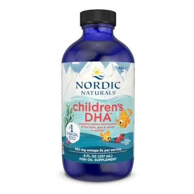 Afbeelding van Nordic Naturals Children&#039;s DHA Liquid Strawberry 8 fl.oz
