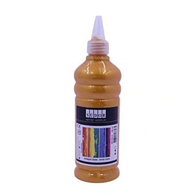 Afbeelding van SÜDOR acrylverf 500 ml hoogwaardige acrylverf, schilderverf, acrylverfset (goud (antiek goud))