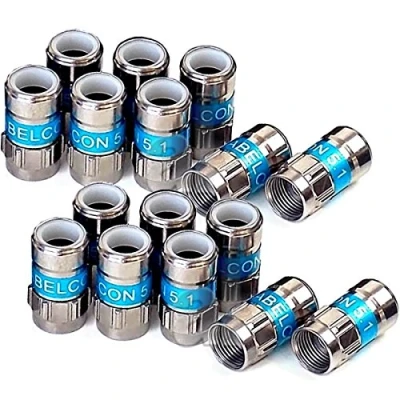 Afbeelding van Cabelcon F 56 5.1 Self Install compressiestekker blauw RG6 / 7 mm Nitine Single 16 Stuk