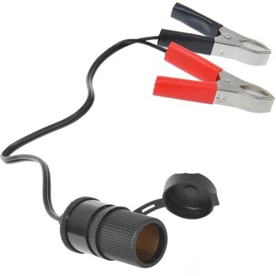 Afbeelding van Pro Plus Sigarettenaanstekerdoos met Accuklemmen 12 Volt en 24 16A