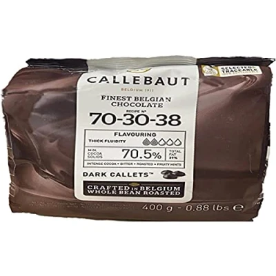 Afbeelding van Callebaut N 70 30 38 Beste 70,5% Belgische couverture van pure chocolade (Callets) 400 g
