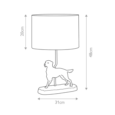 Afbeelding van Bohemian Tafellamp Steady Lighting Kunststof E27 L: 21cm Voor Binnen Woonkamer Eetkamer Brons