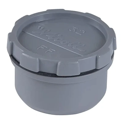 Afbeelding van cyclingcolors Afsluitdop van PVC stop schroefdraadstop dop buis mofstop voor gootsteen, afvoerluchtopening, waterafvoer, 50 mm