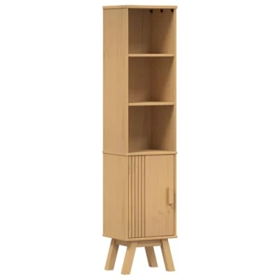 Afbeelding van vidaXL Licht hout Massief Compact Opslag Badkamermeubilair