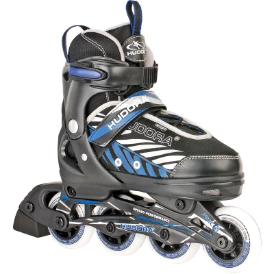 Afbeelding van Hudora Kinder inline skates Leon Blauw Zwart maat 33 36
