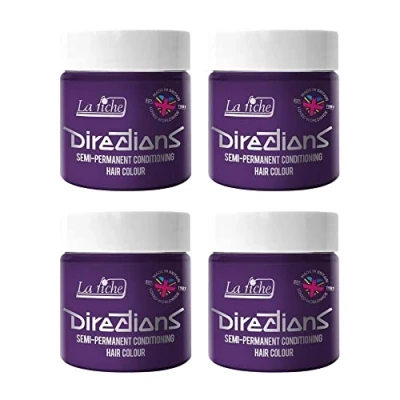 Afbeelding van La Riche Directions Semipermanente haarverf, 100 ml, blikje, 4 stuks (violet)