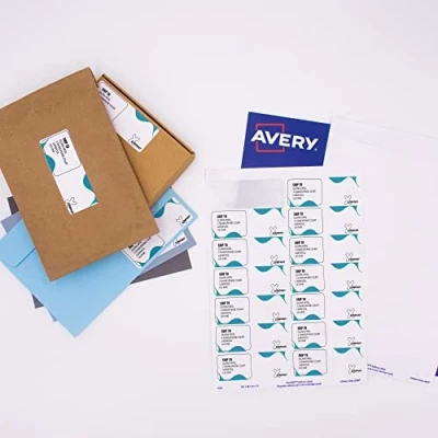 Afbeelding van Avery Adreslabels voor inkjetprinters.