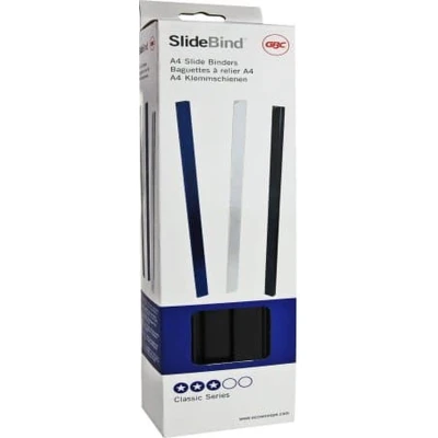 Afbeelding van GBC klemstrips A4 10 mm zwart 25 stuks