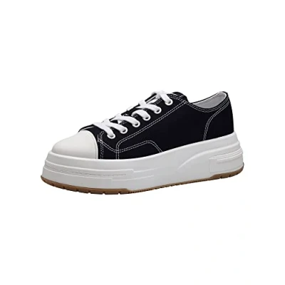 Afbeelding van Tamaris Fashletics Sneakers laag, Dames, Maat: 39, Black Imitatieleer/ textiel