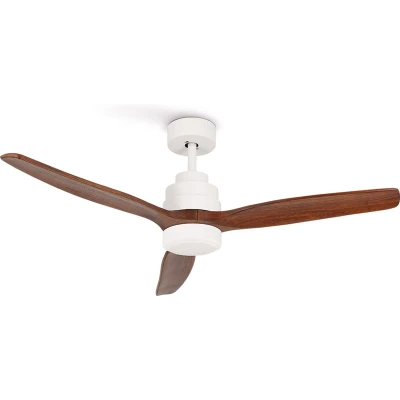Afbeelding van CREATE Plafondventilator 40W silent Ø132 cm met Afstandsbediening licht 6 Snelheden Timer Zomer/Winter functie Wit WIND STYLANCE