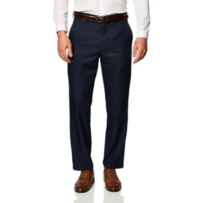 Afbeelding van Amazon Essentials Klassieke pasvorm voor heren, uitbreidbare taille, platte voorkant, marineblauw, 38W/28L