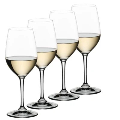 Afbeelding van Nachtmann ViVino Collection Witte wijnglazen, set van 4, duurzaam en glaswerk, 354 ml wijnglas, kristalhelder, vaatwasmachinebestendig glazen