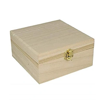 Afbeelding van Artemio houten sieradendoos 16x16x8 cm