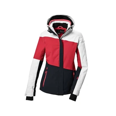 Afbeelding van killtec Dames SKI jack/functionele jas met afritsbare capuchon en sneeuwvanger KSW 67 WMN JCKT, modern rood, 38, 41961 000