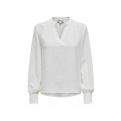 Afbeelding van Only carmakoma bloes voor dames beige maat 42