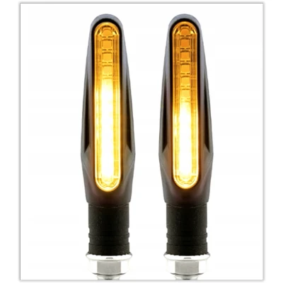 Afbeelding van Dynamische Motor Richtingaanwijzers 12 LEDs Oranje Wit licht 2 stuks