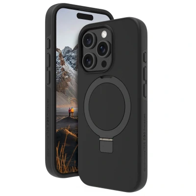 Afbeelding van Apple iPhone 16 Pro Max MagSafe Hoesje Gerecycled kunststof dbramante1928 Hardcase/Backcover Zwart Telefoonhoesje Shockproof/Valbescherming