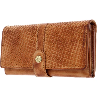 Afbeelding van CHIEMSEE Portemonnee Antwerp Wallet with Flap Cognac Bruine