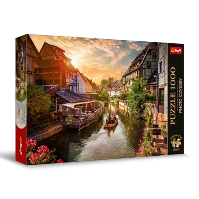 Afbeelding van Trefl Premium Plus Quality Puzzle Photo Odyssey: Klein Venetië in Colmar, Frankrijk 1000 stukjes, Unieke fotoserie, Perfect passende elementen, voor volwassenen en kinderen vanaf 12 jaar