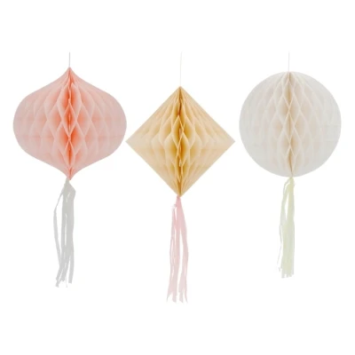 Afbeelding van Honeycomb Set Playful Powder 3 stuks