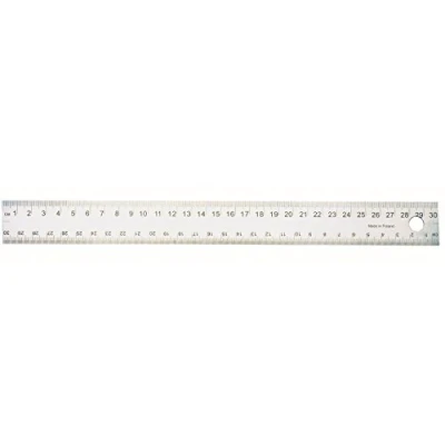 Afbeelding van Wedo 525130 liniaal (van staal, met kurkrug, 30 cm) zilver