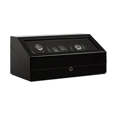 Afbeelding van Klarstein Old Marshall watchwinder voor 13 horloges, instelbare bewegingsmodi tijd/richting zwart