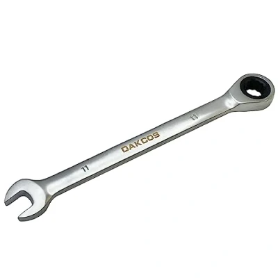 Afbeelding van DAKCOS Vaste kop Ratelsleutel 11mm Ratcheting Combinatiesleutel Chroom Vanadium Staal