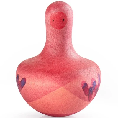 Afbeelding van Grapat tuimelaar en tol vogel roze