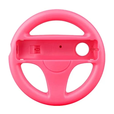 Afbeelding van OSTENT Mario Kart Racing Games Stuurwiel Compatible voor Nintendo Wii Remote Controller Kleur Roze