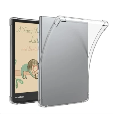Afbeelding van GIOPUEY voor Pocketbook Verse Clear Case Zachte TPU Back Shell, Slim Cover met Airbag Bescherming, Lichtgewicht, Compatibel Transparant