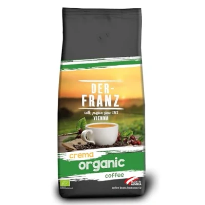 Afbeelding van Biologische koffie van de Franz Crema, intensiteit 4/5, 100% Arabica, hele boon, 1000 g