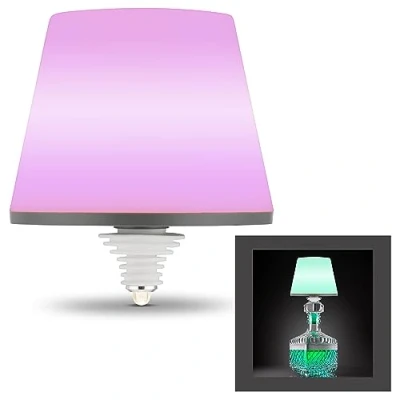 Afbeelding van REV LAMPRUSCO Accu flessenlamp, RGB tafellamp, draadloos, 130 lm, 2 W, 4000 mAh, flessenlicht dimbaar in verschillende kleuren, P54 spatwaterdicht, touch binnen en buiten
