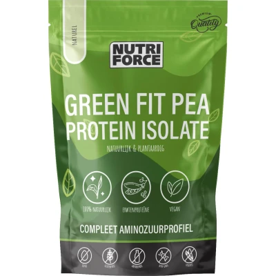 Afbeelding van Nutriforce Green Fit Pea Protein Isolate Naturel 700GR