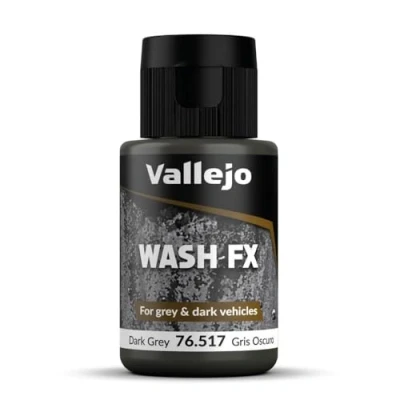 Afbeelding van Vallejo 35 ml, wasverf voor modelbouw, donkergrijs