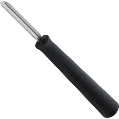 Afbeelding van Triangle Halfrond Kerf en Decoreermesje 14 cm RVS Zwart