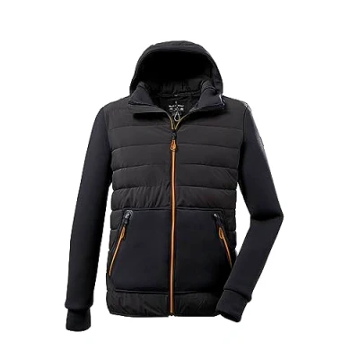 Afbeelding van killtec Heren Hybride jack met capuchon KOW 158 MN JCKT, dark anthracite S, 37572 000