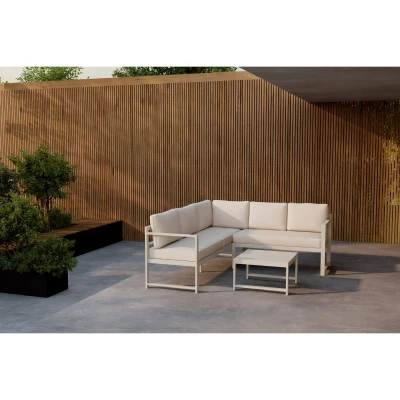 Afbeelding van Svea Salvador loungeset beige Stof
