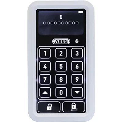 Afbeelding van ABUS HomeTec Pro Bluetooth® codepaneel CFT3100 code invoer om de voordeur te openen voor deurslotaandrijving CFA3100 wit