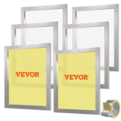 Afbeelding van VEVOR Zeefdrukpers van aluminiumlegering, 50,8 x 61 cm, zeefdrukmachine accessoires 160 mesh, zuurbestendig en niet vervormbaar voor kussenslopen, stoffen, papier, kopieerpapier, enz.