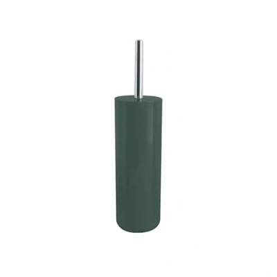 Afbeelding van MSV Porto Toilet/wc borstel in houder kunststof donkergroen 38 cm Toiletborstels