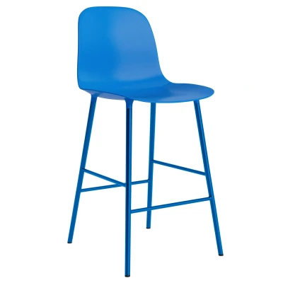 Afbeelding van Normann Copenhagen Form Bar Chair Barkruk 65cm Felblauw