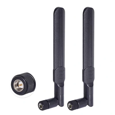 Afbeelding van Bingfu Dual Band WiFi 2.4GHz 5GHz 5.8GHz 8dBi SMA Aerial Antenna (2 Pack) for Wireless Vedio Security IP Camera Recorder Surveillance Truck Trailer Rear View Backup Reversing Monitor